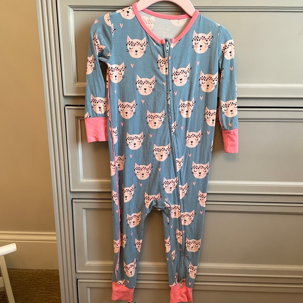 Sweet Bamboo Kitty Cat Pajamas, 12-18 Months